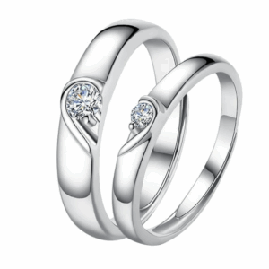 Heart Promise Rings for Couples I Love You