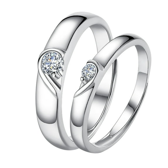 Heart Promise Rings for Couples I Love You