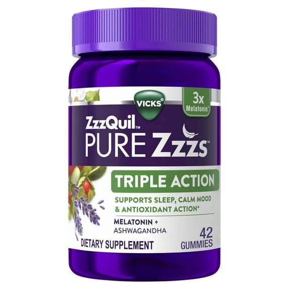 Vicks ZzzQuil Pure Zzzs Triple Action Sleep Aid Gummies